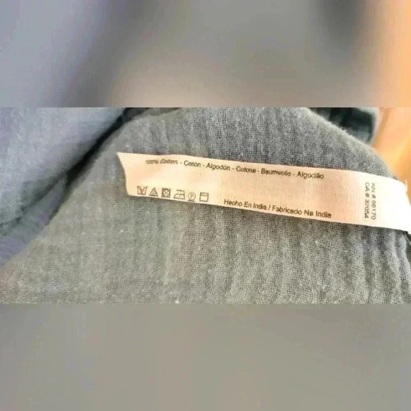 Free People Quilted Cotton Sage green sleeveless top size small‎ - Picture 3 of 4